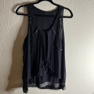 Fancy 100% silk camisole sz Med